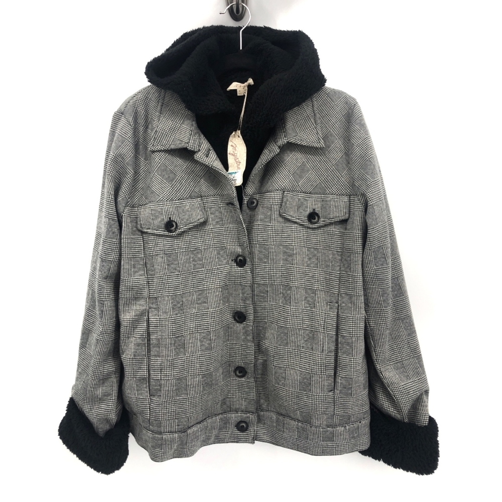 Mystree SZ M Fleece Lined Layered Jacket NWT